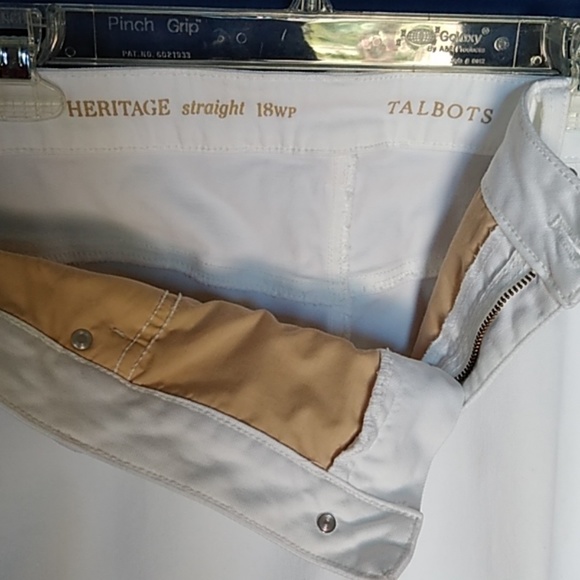 TALBOTS Heritage Straight 18 WP White Jeans - Picture 7 of 8
